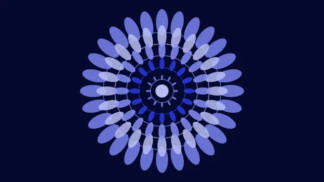 Bright Indigo mandala background — free HD bright indigo color wallpaper 1920x1080