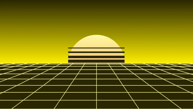 Bright Lemon vaporwave background — free HD bright lemon color wallpaper 1920x1080