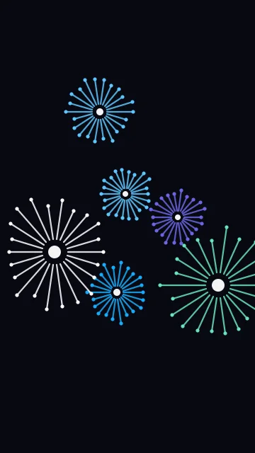 Bright Teal Blue fireworks phone wallpaper — free HD bright teal blue mobile wallpaper 1080x1920