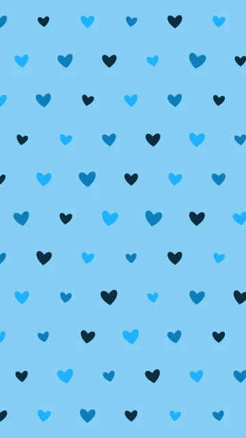 Bright Teal Blue hearts phone wallpaper — free HD bright teal blue mobile wallpaper 1080x1920