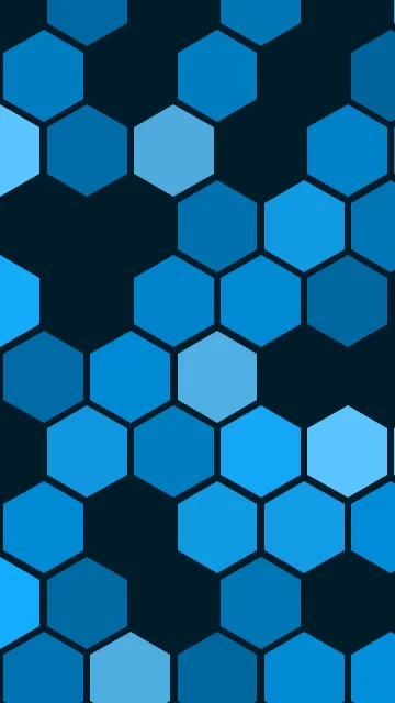 Bright Teal Blue hexagon phone wallpaper — free HD bright teal blue mobile wallpaper 1080x1920