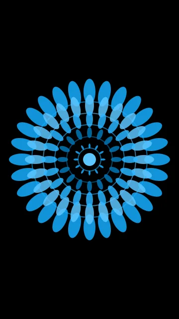 Bright Teal Blue mandala phone wallpaper — free HD bright teal blue mobile wallpaper 1080x1920