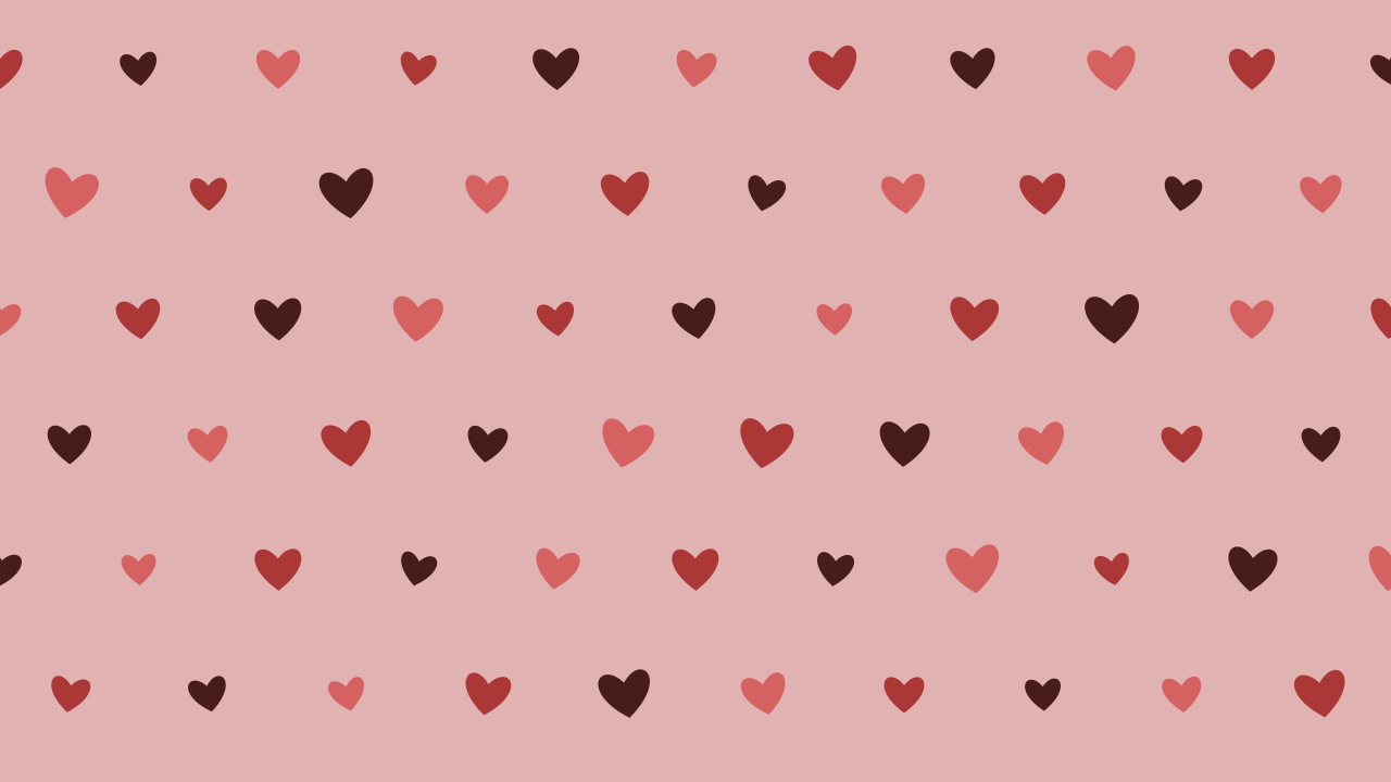 Brown hearts background — free HD brown color wallpaper 1920x1080