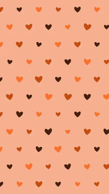 Burnt Orange hearts phone wallpaper — free HD burnt orange mobile wallpaper 1080x1920