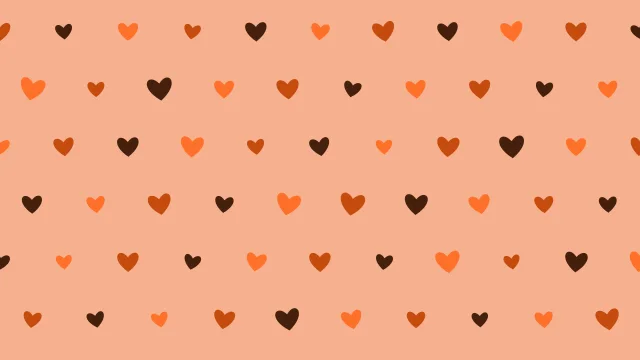 Burnt Orange hearts background — free HD burnt orange color wallpaper 1920x1080