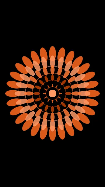 Burnt Orange mandala phone wallpaper — free HD burnt orange mobile wallpaper 1080x1920