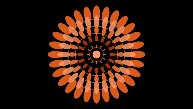 Burnt Orange mandala background — free HD burnt orange color wallpaper 1920x1080