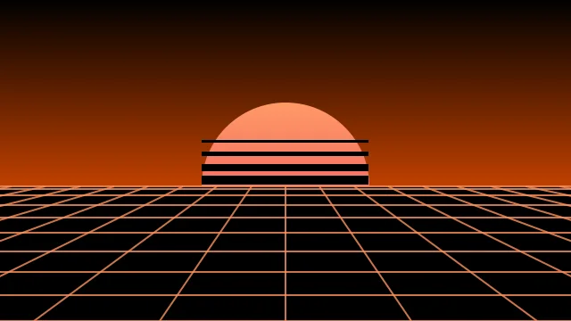 Burnt Orange vaporwave background — free HD burnt orange color wallpaper 1920x1080