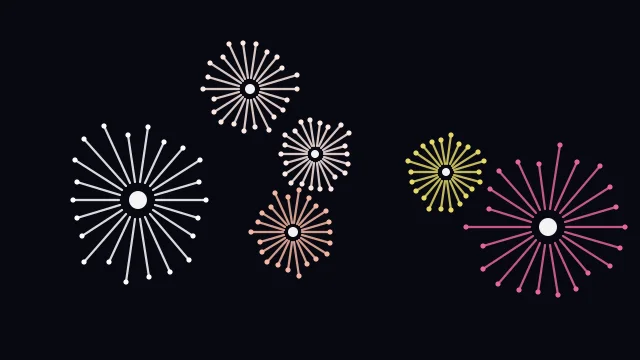 Burnt Peach fireworks background — free HD burnt peach color wallpaper 1920x1080