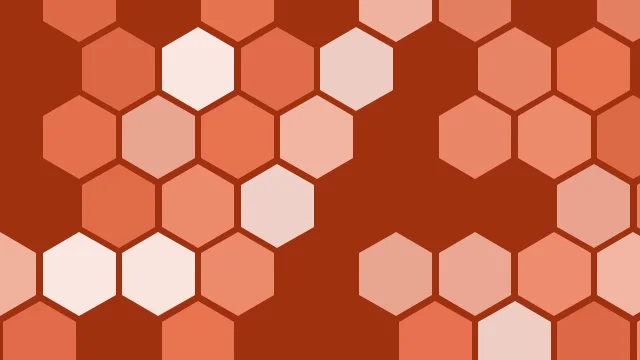 Burnt Peach hexagon background — free HD burnt peach color wallpaper 1920x1080