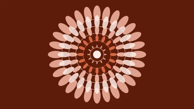Burnt Peach mandala background — free HD burnt peach color wallpaper 1920x1080