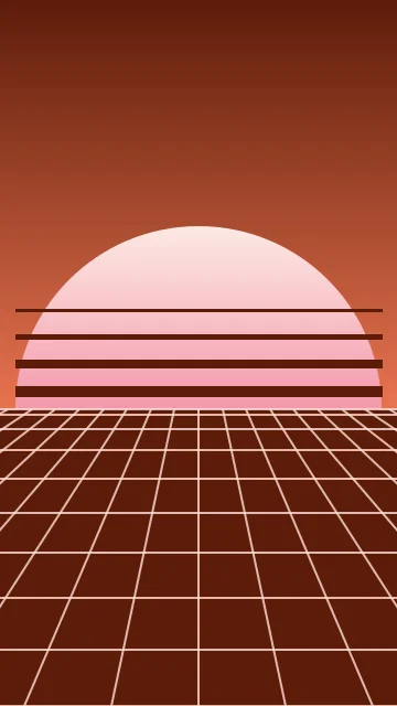 Burnt Peach vaporwave phone wallpaper — free HD burnt peach mobile wallpaper 1080x1920