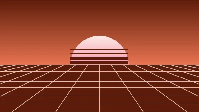 Burnt Peach vaporwave background — free HD burnt peach color wallpaper 1920x1080