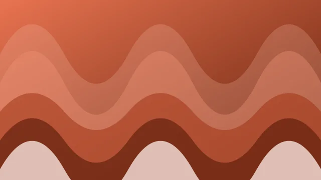 Burnt Peach waves background — free HD banner background