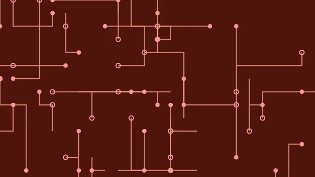 Burnt Tangerine circuit board background — free HD gaming wallpaper