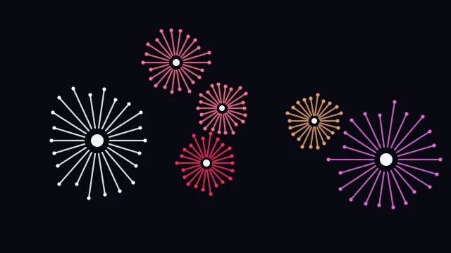 Carmine fireworks background — free HD carmine color wallpaper 1920x1080