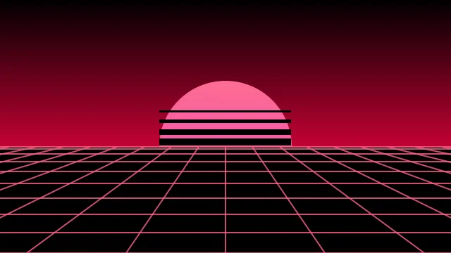 Carmine vaporwave background — free HD carmine color wallpaper 1920x1080