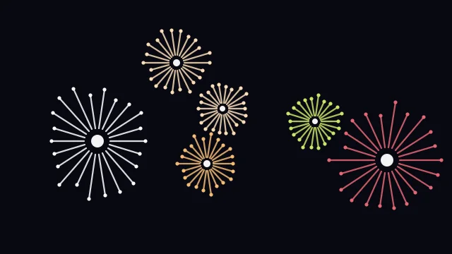 Carrot Orange fireworks background — free HD carrot orange color wallpaper 1920x1080