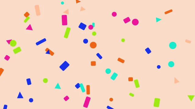 Cayenne Red confetti background — free HD rainbow background