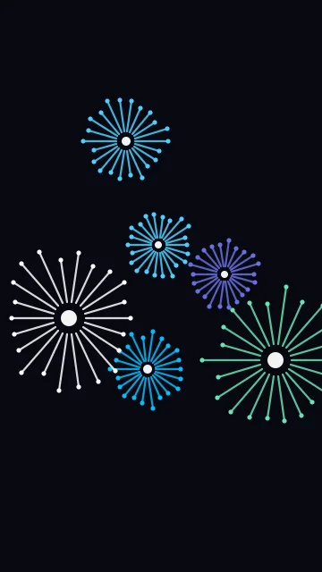 Cerulean fireworks phone wallpaper — free HD cerulean mobile wallpaper 1080x1920