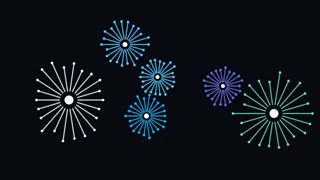 Cerulean fireworks background — free HD cerulean color wallpaper 1920x1080