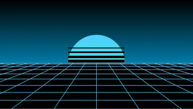 Cerulean vaporwave background — free HD cerulean color wallpaper 1920x1080
