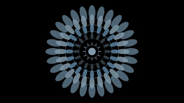 Charcoal Blue mandala desktop wallpaper — free 4K charcoal blue wallpaper 3840x2160