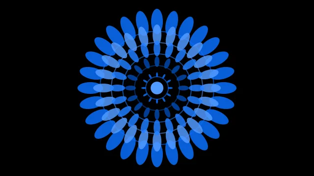Cobalt Blue mandala desktop wallpaper — free 4K cobalt blue wallpaper 3840x2160
