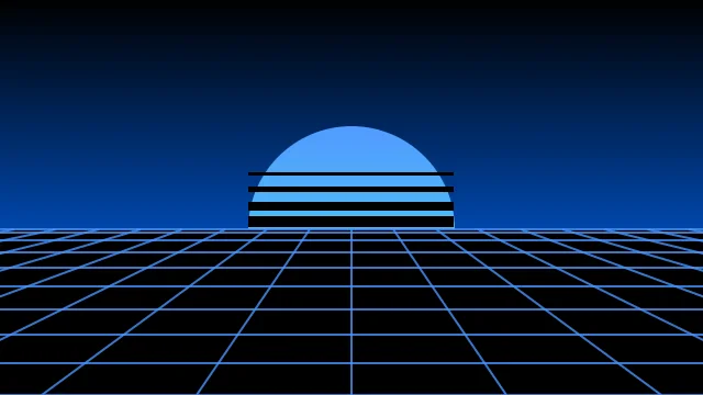 Cobalt Blue vaporwave desktop wallpaper — free 4K cobalt blue wallpaper 3840x2160