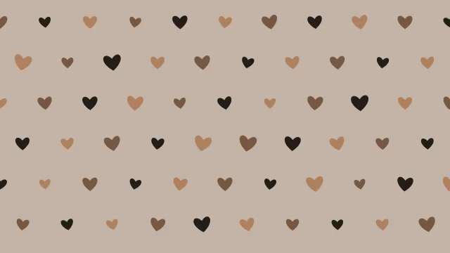 Coffee Bean hearts background — free HD coffee bean color wallpaper 1920x1080