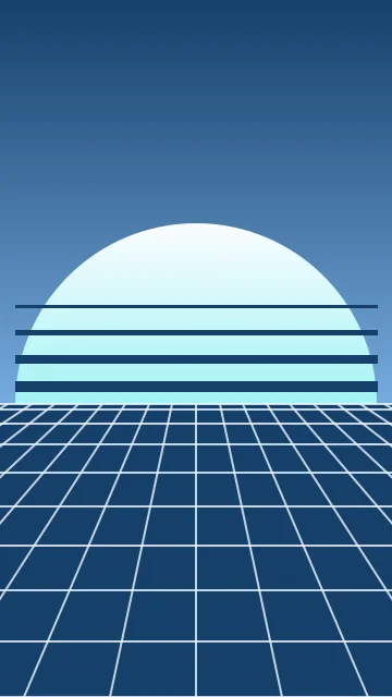 Cool Horizon vaporwave phone wallpaper — free HD cool horizon mobile wallpaper 1080x1920