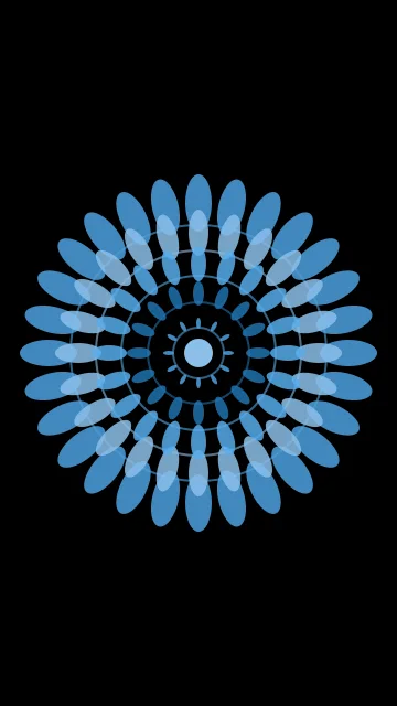 Cornflower Ocean mandala phone wallpaper — free HD cornflower ocean mobile wallpaper 1080x1920