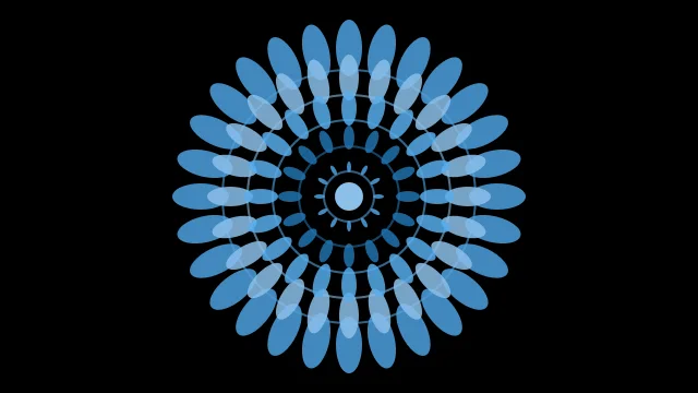 Cornflower Ocean mandala background — free HD cornflower ocean color wallpaper 1920x1080