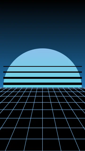 Cornflower Ocean vaporwave phone wallpaper — free HD cornflower ocean mobile wallpaper 1080x1920