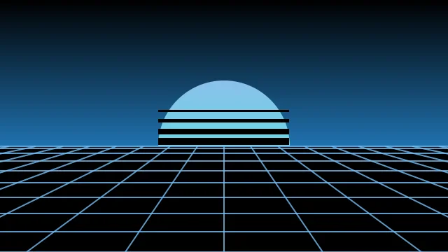Cornflower Ocean vaporwave background — free HD cornflower ocean color wallpaper 1920x1080