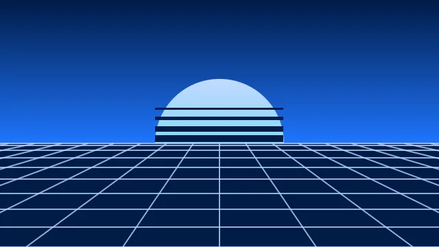 Crayola Blue vaporwave desktop wallpaper — free 4K crayola blue wallpaper 3840x2160