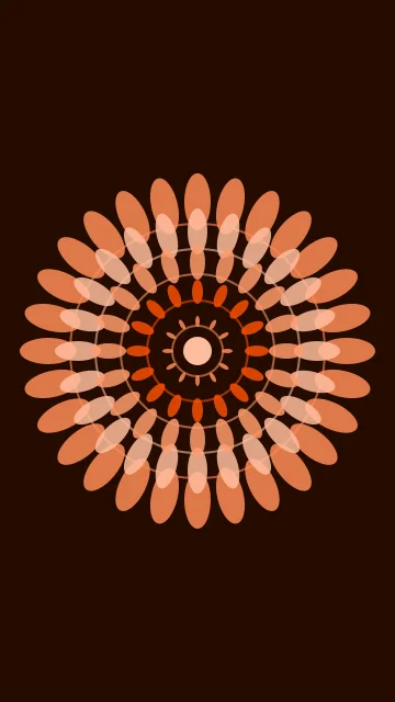 Crimson Carrot mandala phone wallpaper — free HD crimson carrot mobile wallpaper 1080x1920