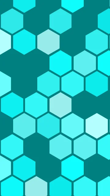 Cyan Glow hexagon phone wallpaper — free HD cyan glow mobile wallpaper 1080x1920