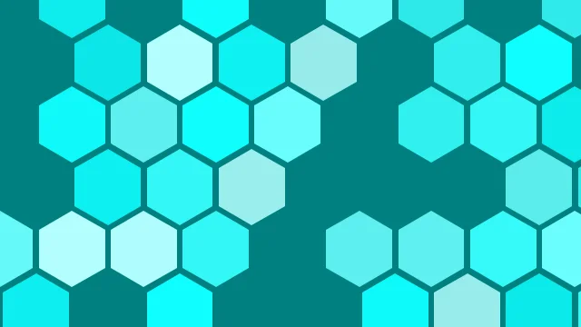 Cyan Glow hexagon desktop wallpaper — free 4K cyan glow wallpaper 3840x2160