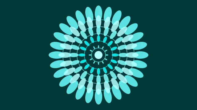 Cyan Glow mandala desktop wallpaper — free 4K cyan glow wallpaper 3840x2160