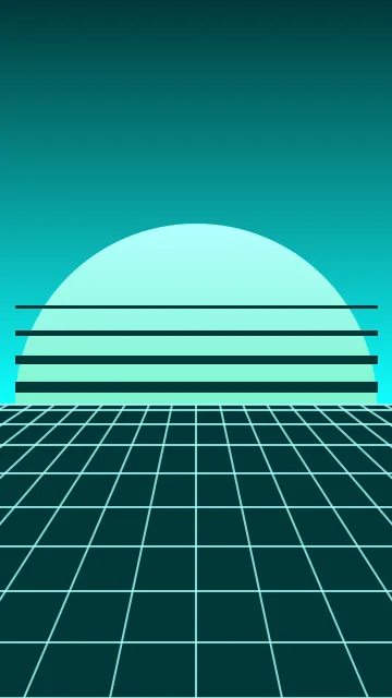 Cyan Glow vaporwave phone wallpaper — free HD cyan glow mobile wallpaper 1080x1920
