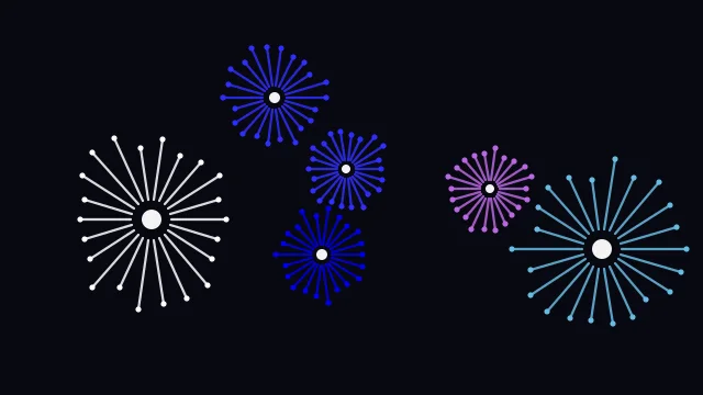 Dark Blue fireworks desktop wallpaper — free 4K dark blue wallpaper 3840x2160