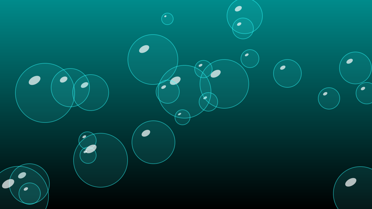 Dark Cyan bubbles background — free HD dark cyan color wallpaper 1920x1080
