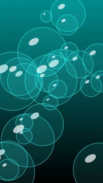 Dark Cyan bubbles phone wallpaper — free HD dark cyan mobile wallpaper 1080x1920