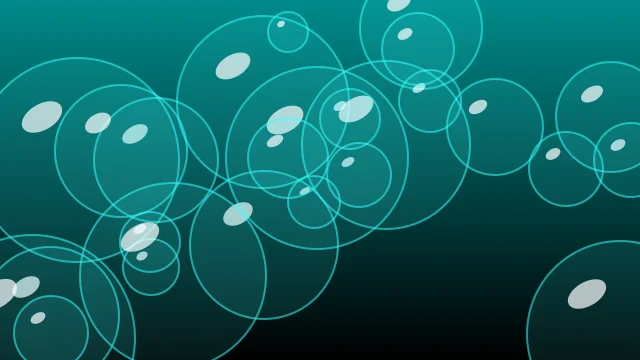 Dark Cyan bubbles desktop wallpaper — free 4K dark cyan wallpaper 3840x2160