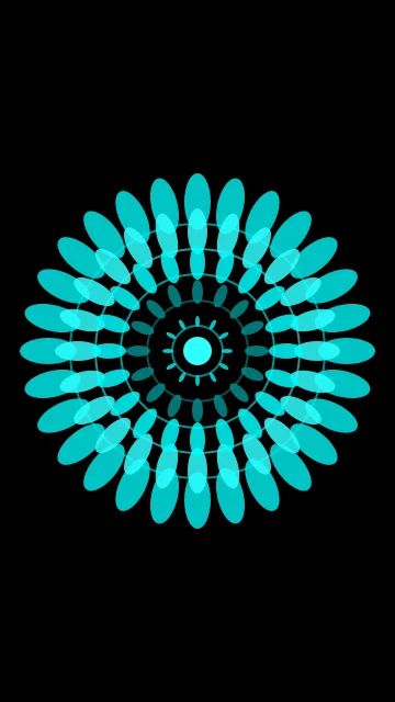 Dark Cyan mandala phone wallpaper — free HD dark cyan mobile wallpaper 1080x1920