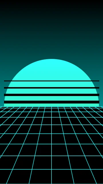 Dark Cyan vaporwave phone wallpaper — free HD dark cyan mobile wallpaper 1080x1920