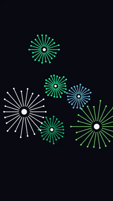 Dark Emerald fireworks phone wallpaper — free HD dark emerald mobile wallpaper 1080x1920