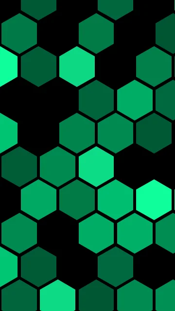Dark Emerald hexagon phone wallpaper — free HD dark emerald mobile wallpaper 1080x1920