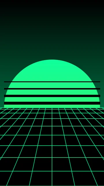 Dark Emerald vaporwave phone wallpaper — free HD dark emerald mobile wallpaper 1080x1920